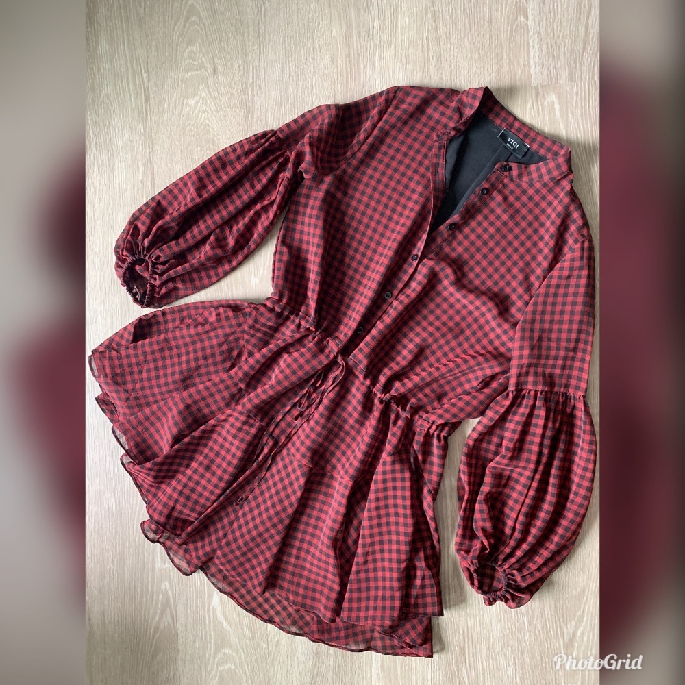 Vici Manchester Gingham Dress